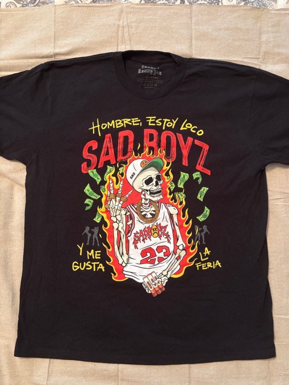 Sad Boyz Graphic Tee - Black X-L